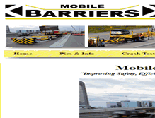 Tablet Screenshot of mobilebarriers.com